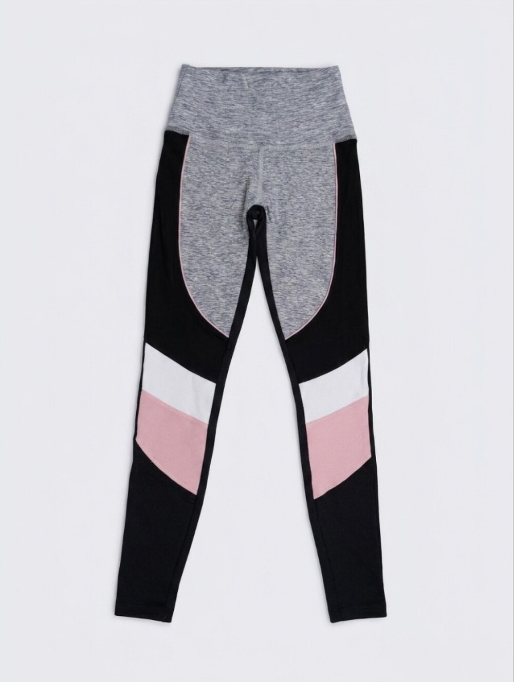PINK Victoria's Secret Gray Heather Active‎ Top with Black Label
